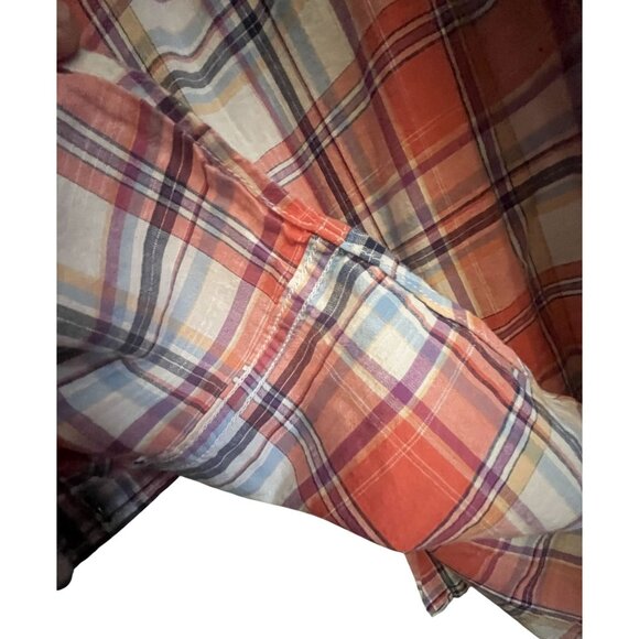 IZOD MENS XL Saltwater Relaxed Classsic Button Down Short Sleeved Shirt - Picture 10 of 11